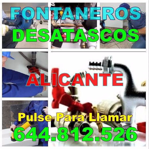 Desatascos Alicante * Fontaneros Alicante Baratos urgentes 24H