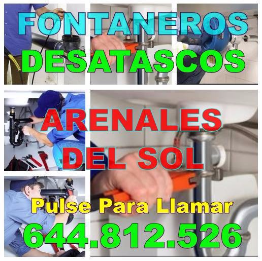 Desatascos Arenales del Sol & Fontaneros Arenales del Sol Economicos de urgencia 24hs