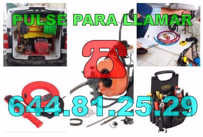 Desatascos Almajar - Fontaneros Almajar baratos de urgencia 24H