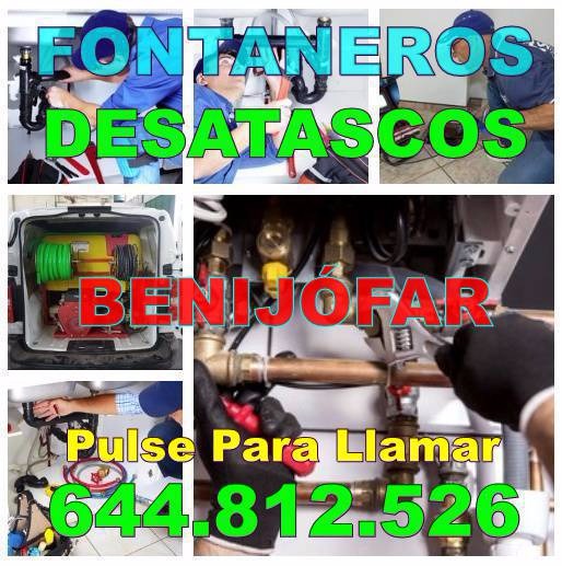 Empresas Fontaneros Benijófar & Desatascos Benijófar baratos de urgencia 24hs
