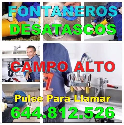 Empresa Fontaneros Campo Alto - Desatascos Campo Alto económicos urgentes 24Hs