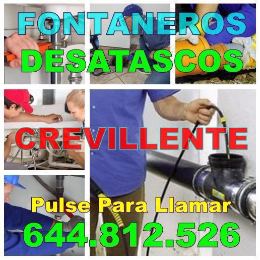 Empresas de Fontaneros Crevillente y Desatascos Crevillente economicos urgentes 24-Horas