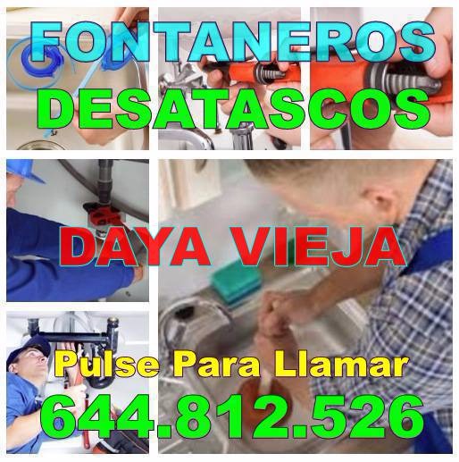 Desatascos Daya Vieja y Fontaneros Daya Vieja Economicos de urgencia 24H