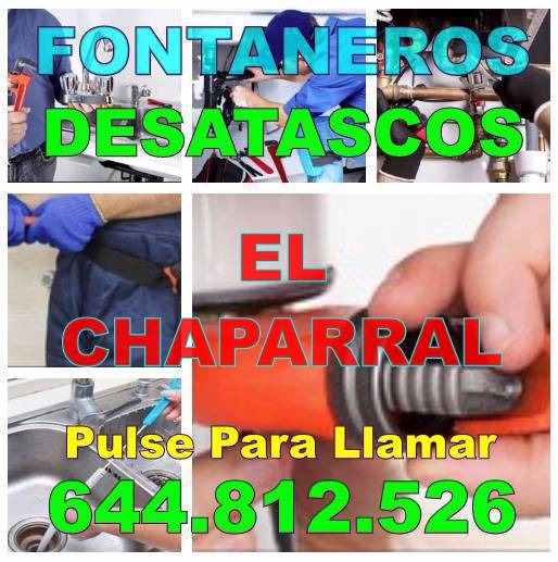 Desatascos El Chaparral - Fontaneros El Chaparral economicos de urgencia 24-Horas