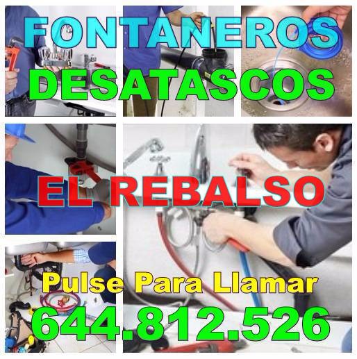 Desatascos El Rebalso & Fontaneros El Rebalso Baratos urgentes 24 horas