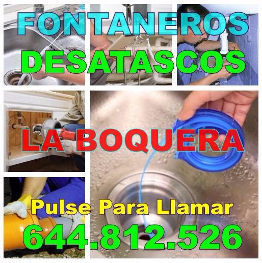 Fontaneros La Boquera - Desatascos La Boquera Baratos urgentes 24hs