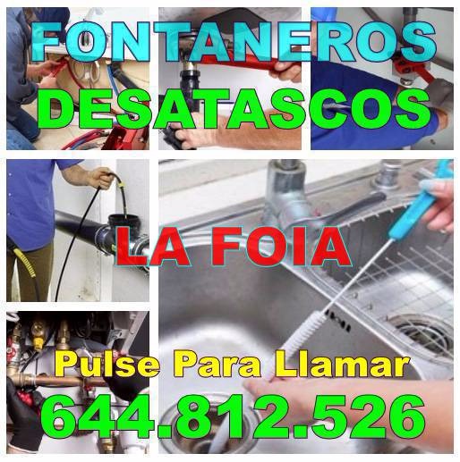 Empresas Desatascos La Foia y Fontaneros La Foia Baratos de urgencia 24Hs
