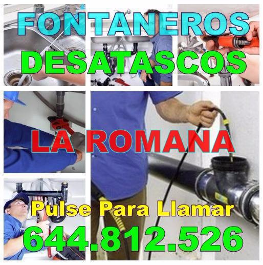 Fontaneros La Romana - Desatascos La Romana baratos de urgencia 24h