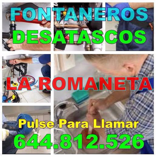 Fontaneros La Romaneta - Desatascos La Romaneta baratos de Urgencia 24H