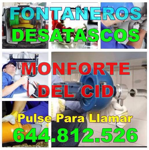 Desatascos Monforte del Cid & Fontaneros Monforte del Cid Económicos urgentes 24Hs