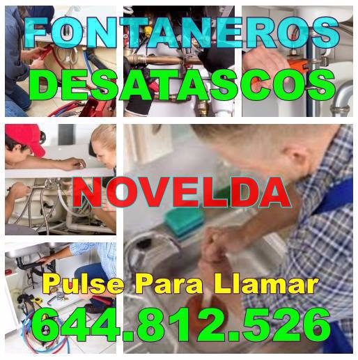 Empresa de Fontaneros Novelda - Desatascos Novelda Baratos de Urgencia 24hs
