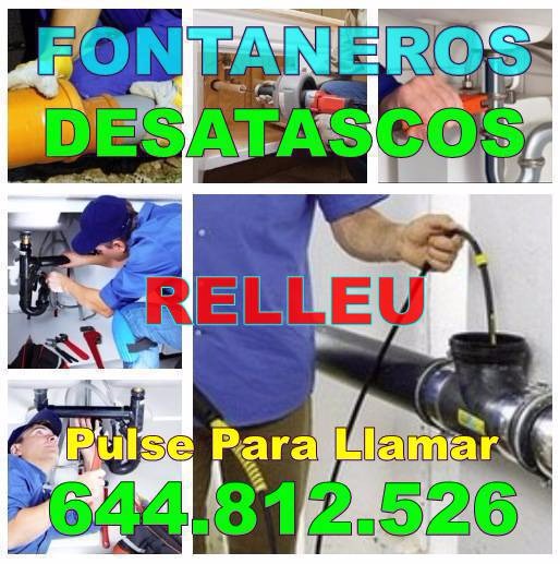 Desatascos Relleu & Fontaneros Relleu Economicos de Urgencia 24H