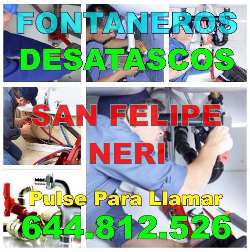 Empresa Desatascos San Felipe Neri y Fontaneros San Felipe Neri baratos urgentes 24Hs