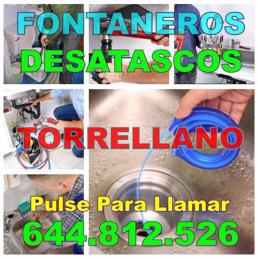 Desatascos Torrellano & Fontaneros Torrellano economicos Urgentes 24-horas